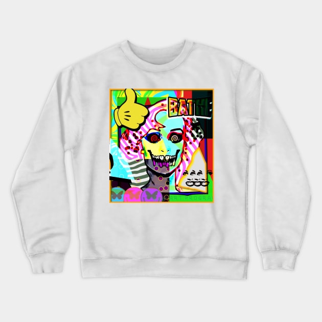 bad art program | beauty pageant influencer gear Crewneck Sweatshirt by Tiger Picasso